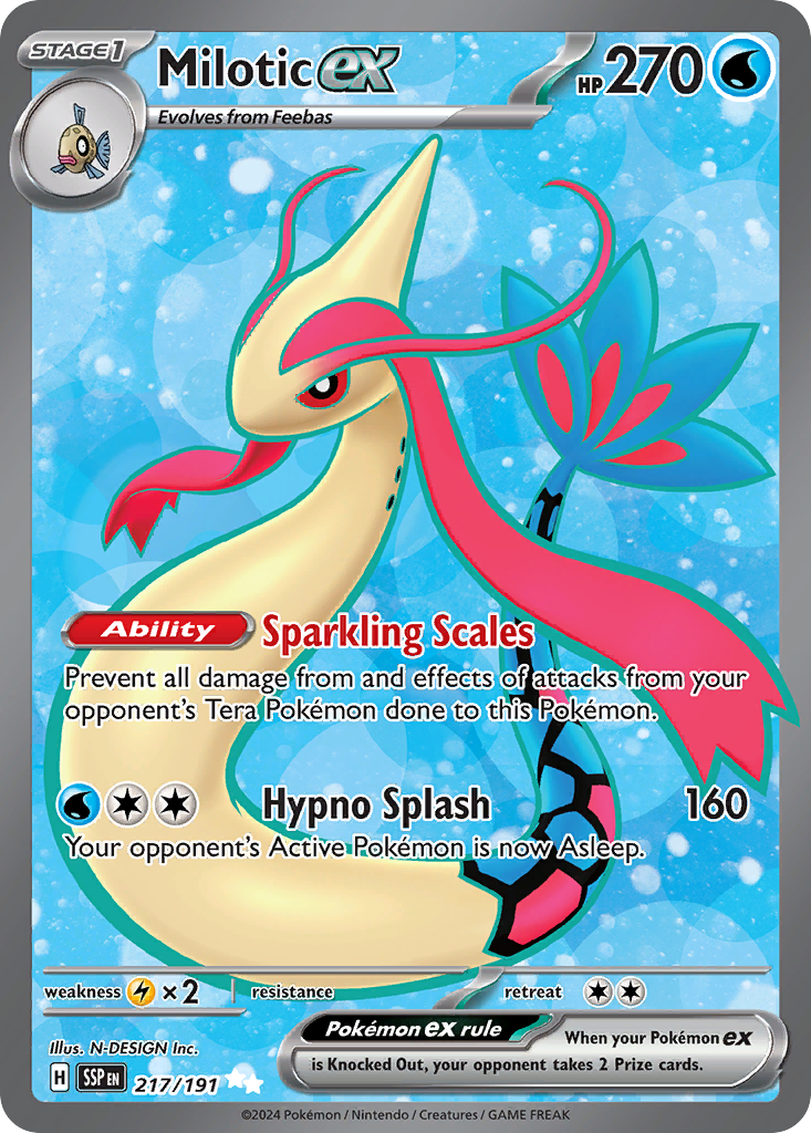 Surging Sparks Milotic ex #217/191